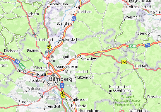 Mapa Scheßlitz