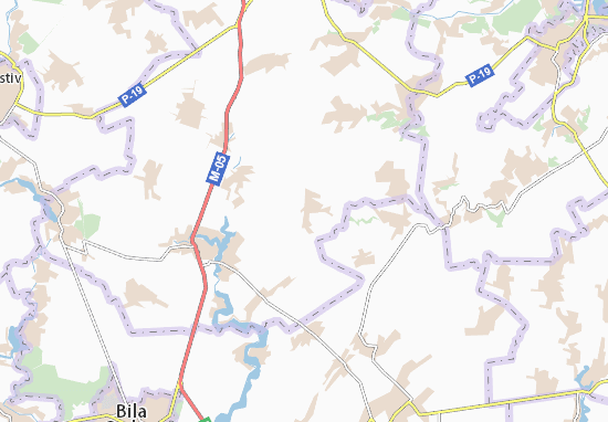 Karte Stadtplan Vil&#x27;shans&#x27;ka Novoselytsya