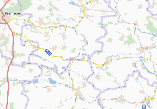 Kaart Plattegrond Mizyuryntsi