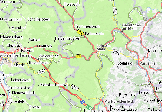 Karte Stadtplan Rechtenbach