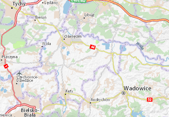 Karte Stadtplan Polanka Wielka