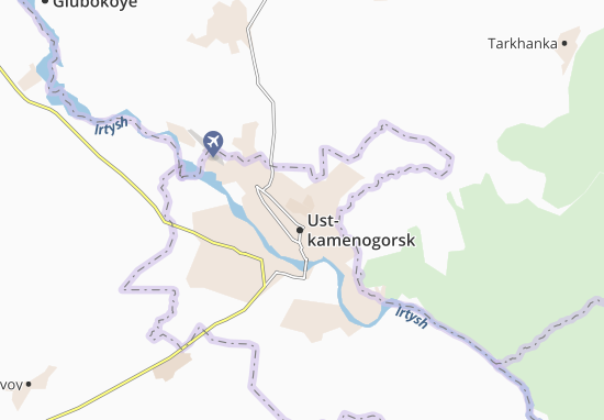 Mapa Oskemen