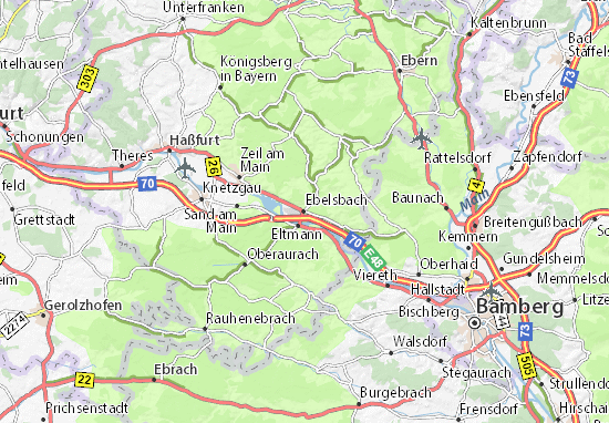 Ebelsbach Map