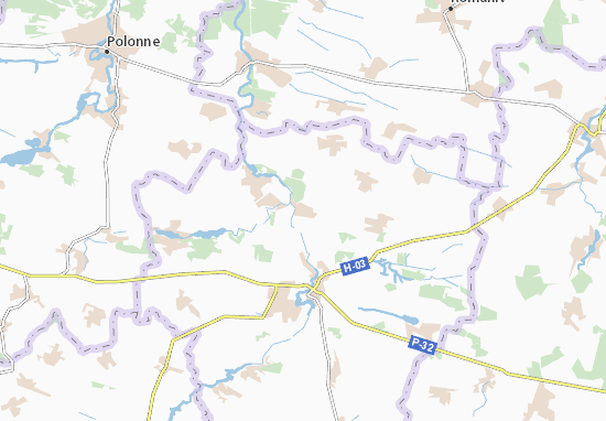 Karte Stadtplan Korostky
