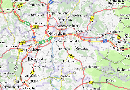 Karte Stadtplan Schwebheim