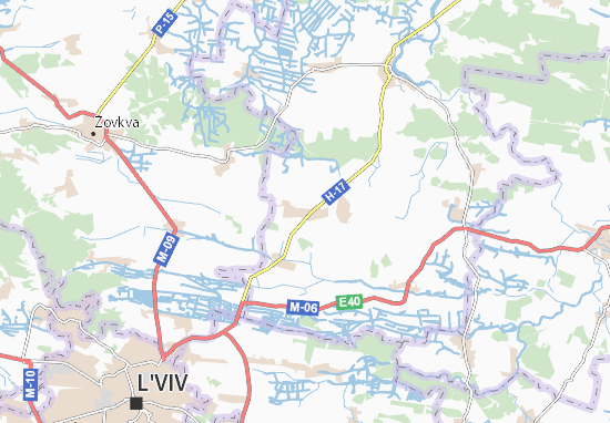 Karte Stadtplan Zhovtantsi