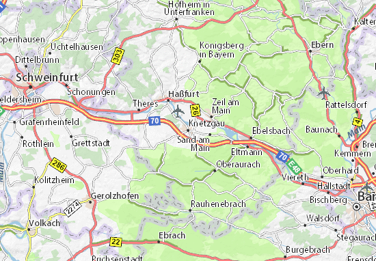 Karte Stadtplan Knetzgau