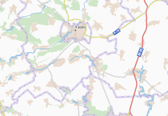 Karte Stadtplan Kyshchyntsi