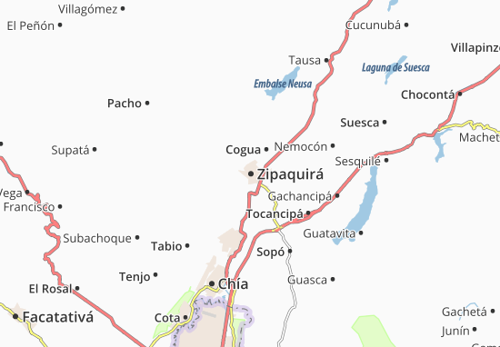 Zipaquirá Map