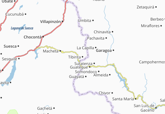 Karte Stadtplan Tibirita