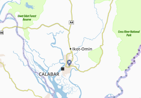 Karte Stadtplan Ikot-Omin