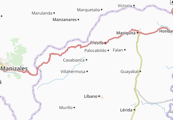 Karte Stadtplan Casabianca