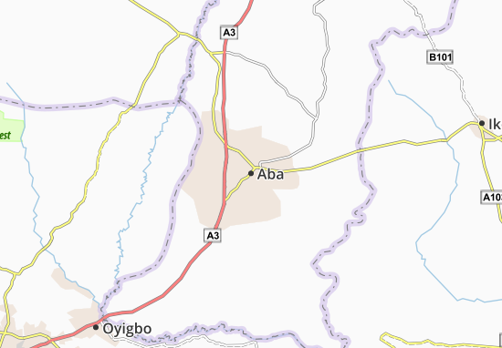 Karte Stadtplan Aba