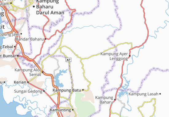 Kaart Plattegrond Kampung Redang Panjang