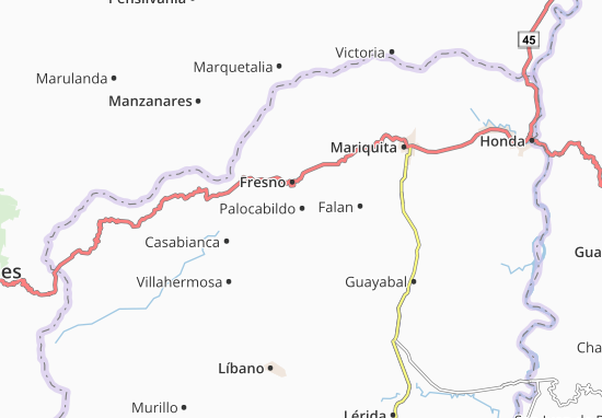 Kaart Plattegrond Palocabildo