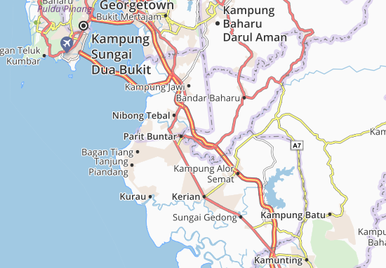Karte Stadtplan Bandar Baharu