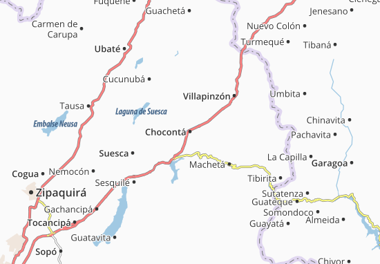 Chocontá Map