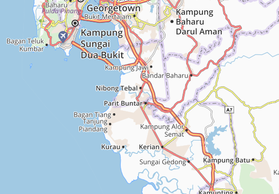Karte Stadtplan Telok Ipil
