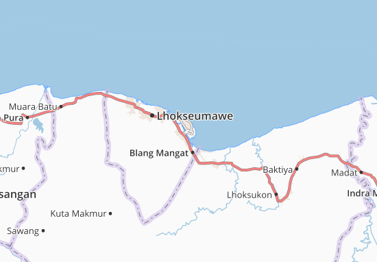 Karte Stadtplan Lhokseumawe
