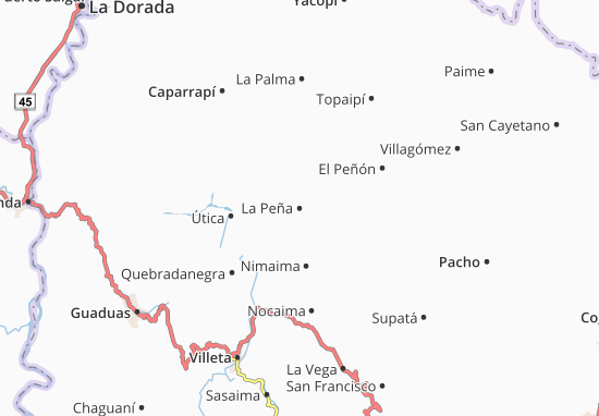 Kaart Plattegrond La Peña
