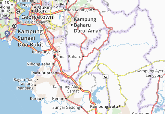 Kaart Plattegrond Bandar Baharu