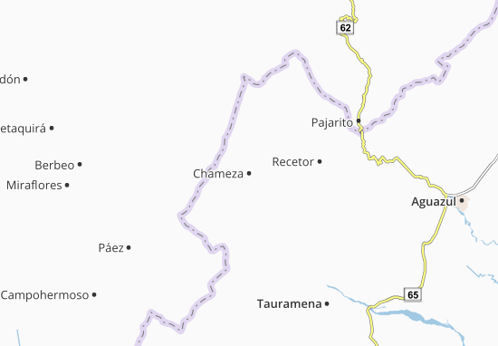 Karte Stadtplan Chameza
