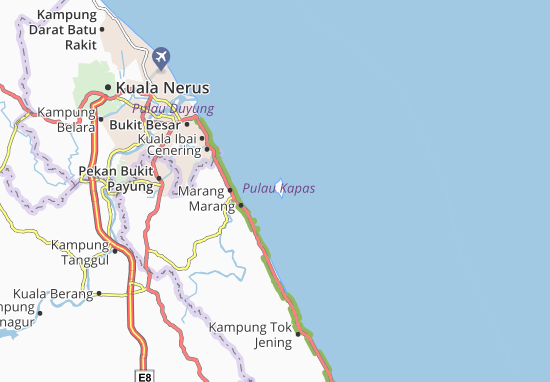 Karte Stadtplan Pulau Kapas