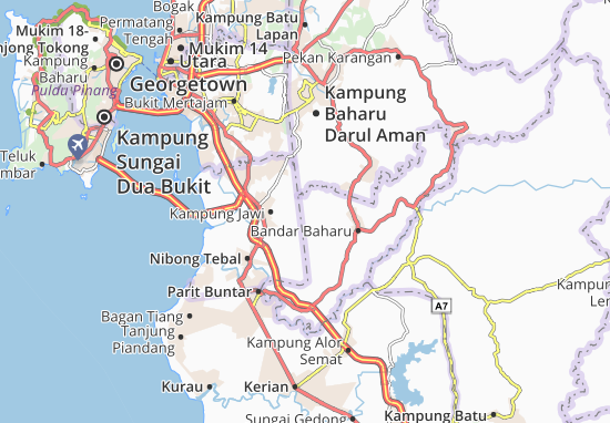 Kaart Plattegrond Kampung Tiga Ratus