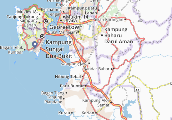 Karte Stadtplan Kampung Val D&#x27;or
