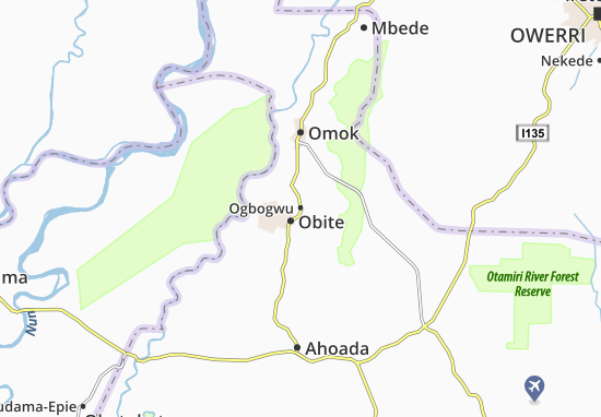 Karte Stadtplan Ogbogwu