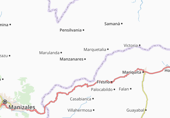 Kaart Plattegrond Manzanares