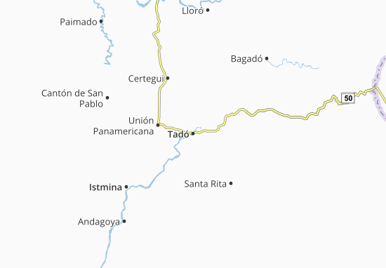 Karte Stadtplan Tadó