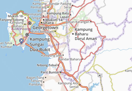 Kaart Plattegrond Kampung Tasik