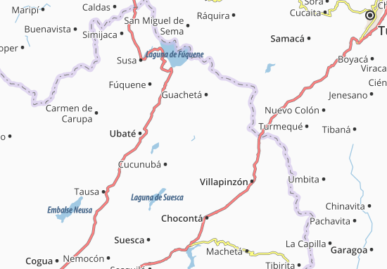 Lenguazaque Map