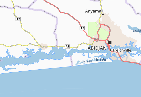 Songon-Dagbé Map