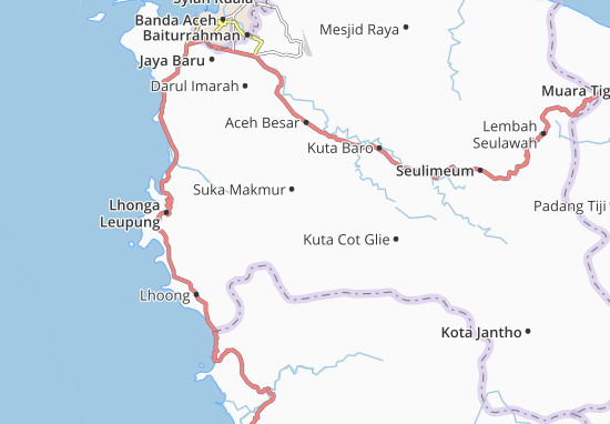 Karte Stadtplan Kuta Malaka