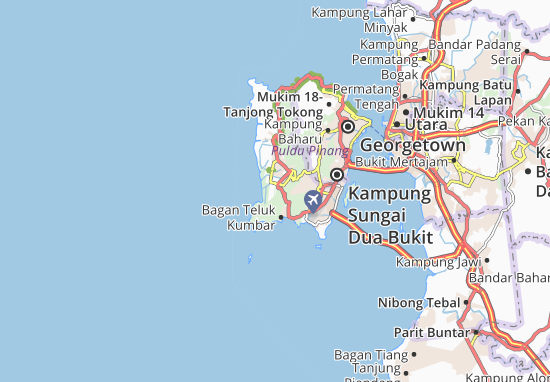 Karte Stadtplan Kampung Genting