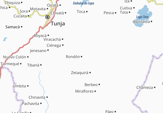 Kaart Plattegrond Rondón