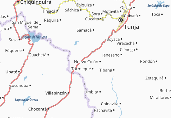 Kaart Plattegrond Ventaquemada