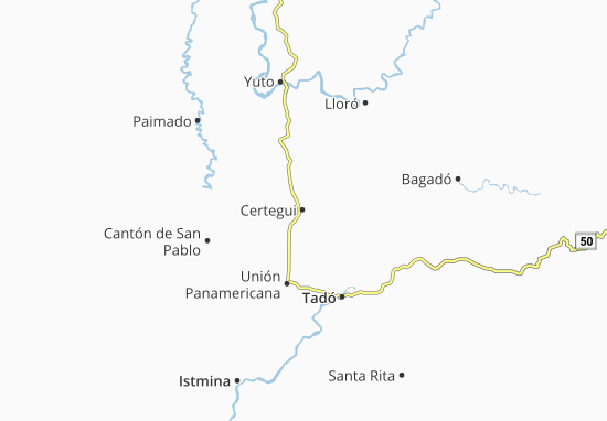 Karte Stadtplan Certegui