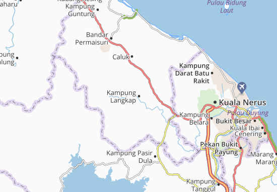 Kaart Plattegrond Kampung Langkap