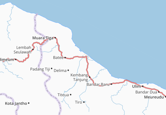 Kaart Plattegrond Kota Sigli