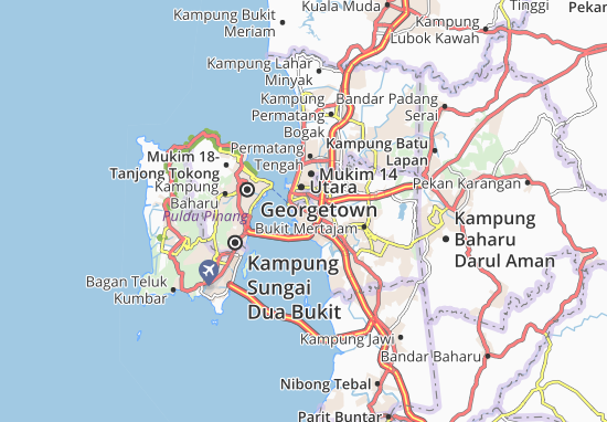 Karte Stadtplan Taman Kepar