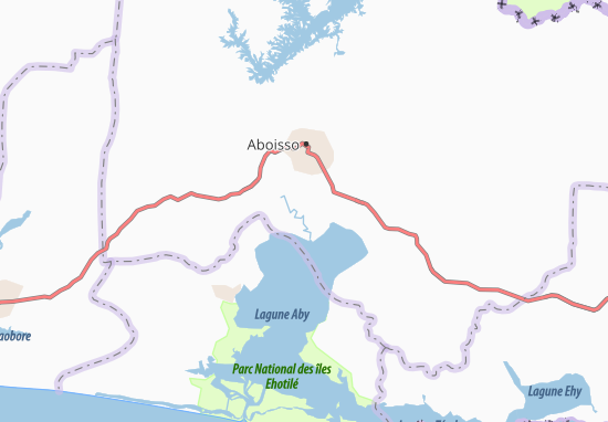 Kaart Plattegrond Ouessébo