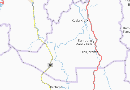 Kaart Plattegrond Kampung Kuala Geris
