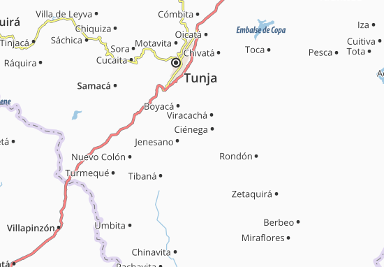 Ramiriquí Map