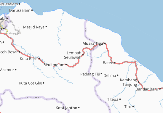Lembah Seulawah Map