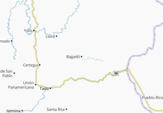 Bagadó Map