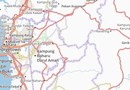 Karte Stadtplan Kampung Sedim