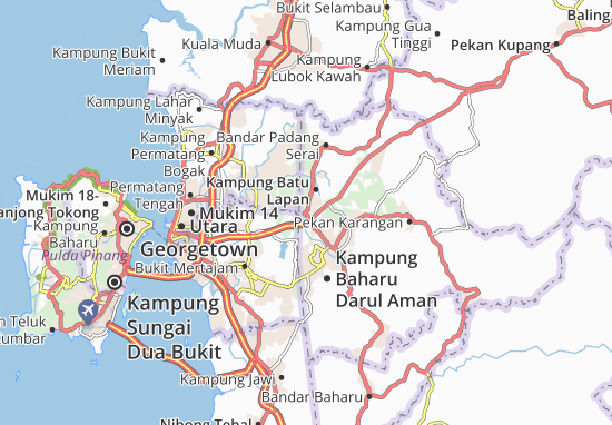 Mapa Bandar Lunas